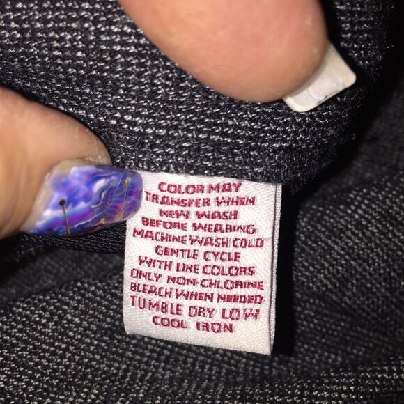 Black/Gray Twead Slacks Pants Sz 12 - Picture 9 of 10